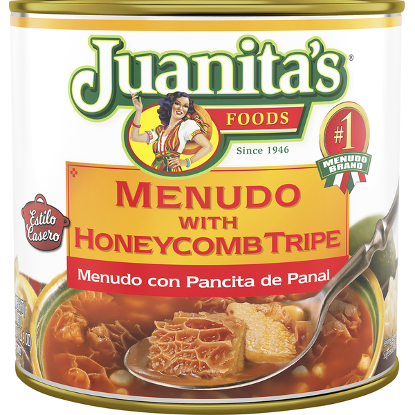 Canned Meals & Beans Juanita's Foods Menudo, with Honeycomb Tripe hero