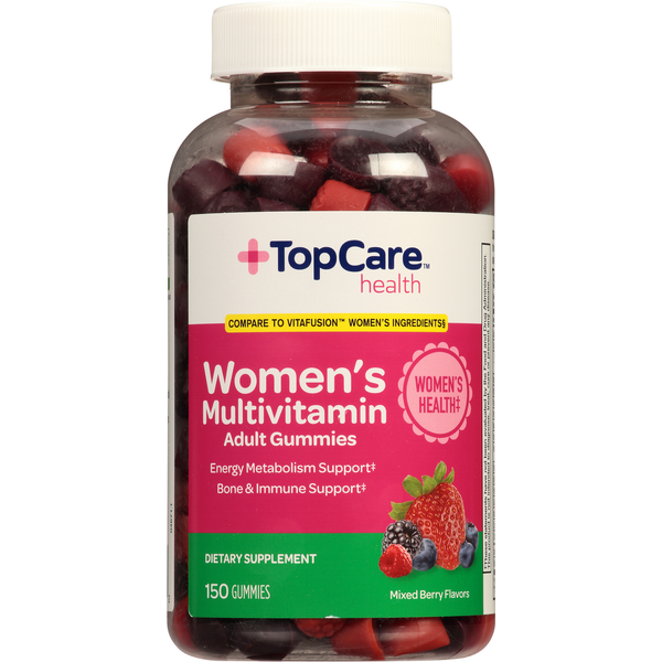 Vitamins & Supplements TopCare Multivitamin, Women's, Gummies, Mixed Berry Flavors hero