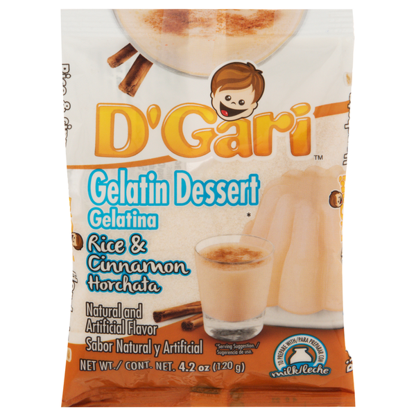 Baking & Supplies D'Gari Gelatin Dessert, Rice & Cinnamon Horchata hero