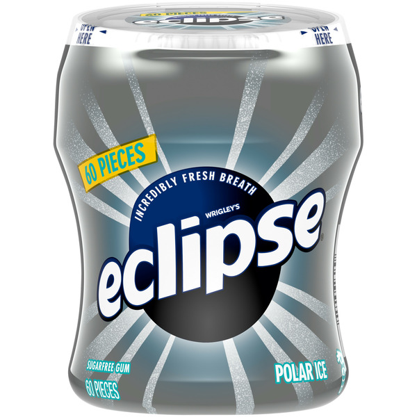 Mint & Gum Eclipse Polar Ice Sugar Free Chewing Gum Bulk Pack 60ct Bottle hero