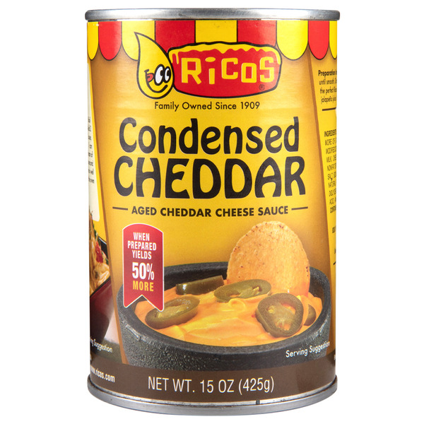 Preserved Dips & Spreads Ricos Condensed Cheddar Aged Cheese Sauce hero