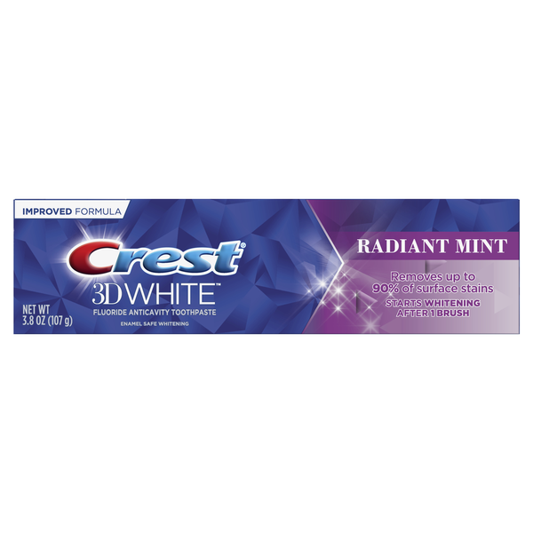 Crest 3D White Advanced Radiant Mint, Toothpaste hero