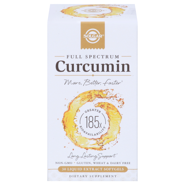 Vitamins & Supplements Solgar Curcumin, Full Spectrum, Liquid Extract Softgels hero