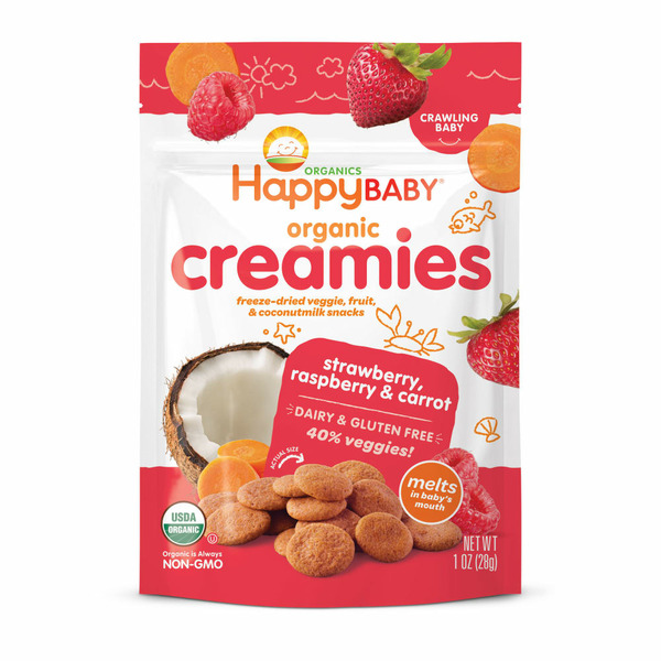 Baby Food & Formula Happy Baby Organics Organic Creamies Freeze-Dried Veggie, Fruit & Coconut Milk hero