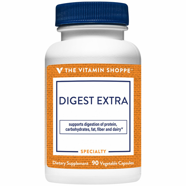 Enzymes The Vitamin Shoppe Digest Extra Digestive Enzyme Formula (90 Vegetarian Capsules) hero