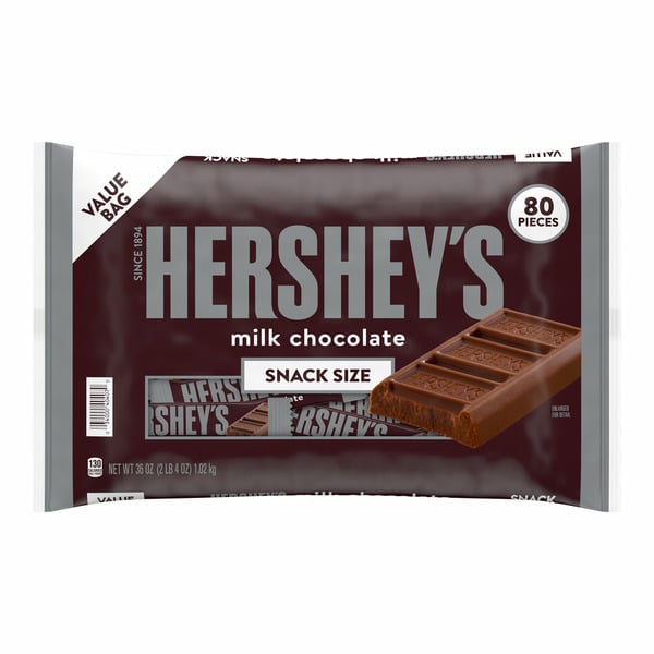 Candy & Chocolate Hershey's Milk Chocolate Snack Size Candy hero