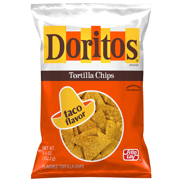 Doritos Tortilla Chips, Taco Flavor hero