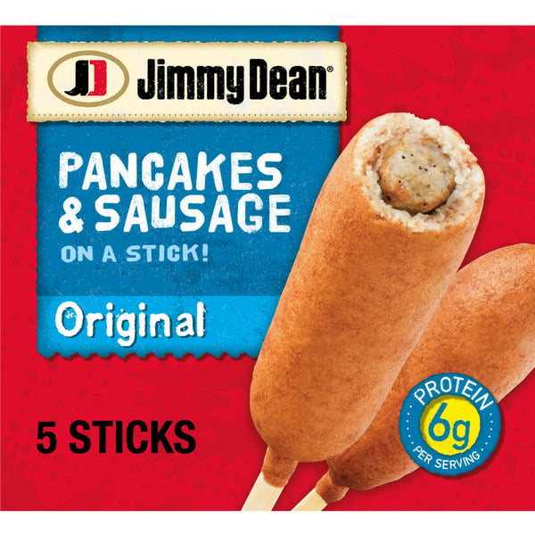 Frozen Foods Jimmy Dean Pancakes and Sausage on a Stick Original hero