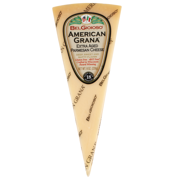 Specialty Cheeses BelGioioso American Grana Extra Aged Parmesan Cheese, Wedge, Cryo hero