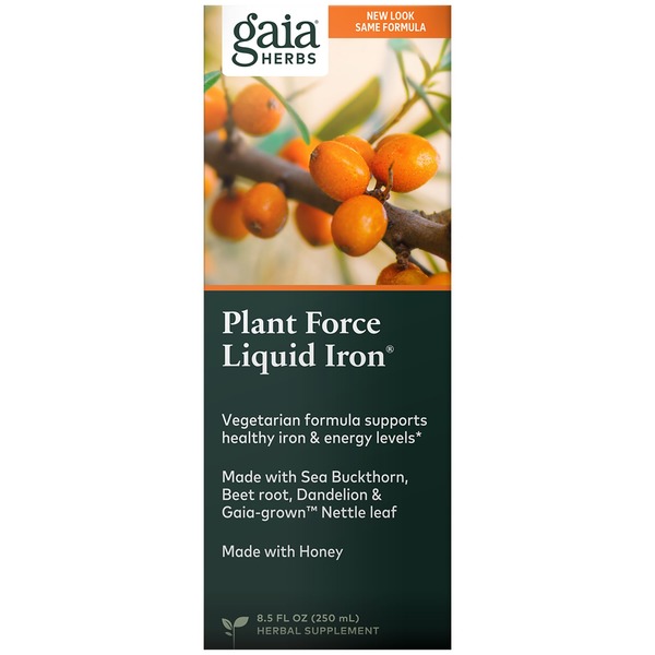 Other Vitamins Gaia Herbs PlantForce Liquid Iron hero