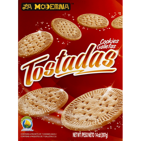 Latino Foods La Moderna Cookies, Tostadas hero