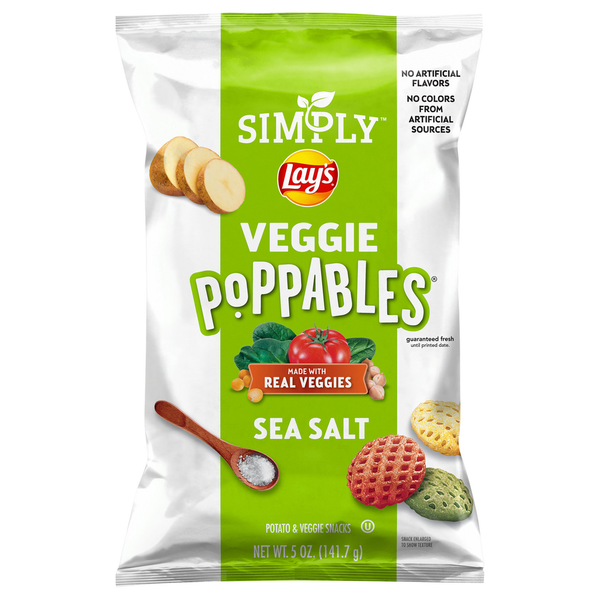 Candy & Chocolate Lay's Potato & Veggie Snacks, Sea Salt hero