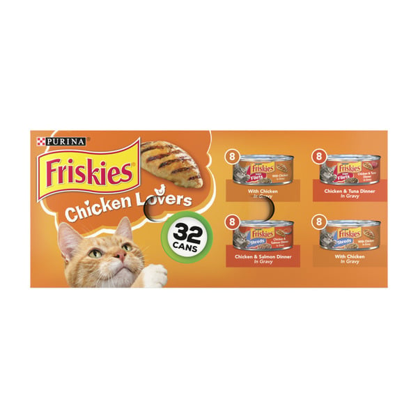 Cat Food Purina Friskies Gravy Wet Cat Food , Chicken Lovers Prime Filets & Shreds hero