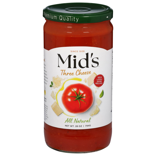 Pasta Sauce MID’S Sauce, Premium, Three Cheese hero