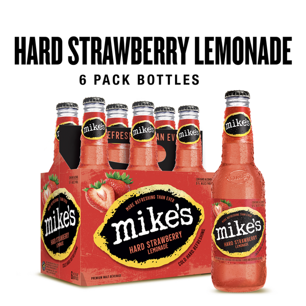 Flavored Malt Beverage Mike's Hard Lemonade Strawberry Lemonade hero