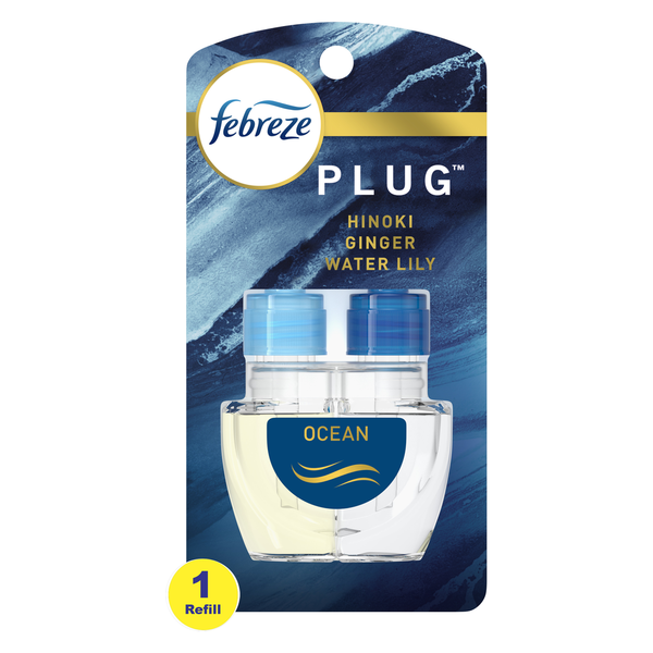 Air Fresheners & Candles Febreze Origins Fade Defy PLUG Air Freshener & Odor Eliminator, Ocean, Oil Refill hero