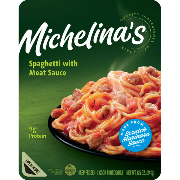 Frozen Meals Michelina's Spaghetti w/Meat Sauce hero