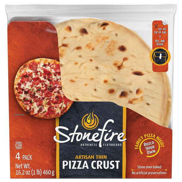 Bread Stonefire Artisan Thin 8.5" Pizza Crust hero