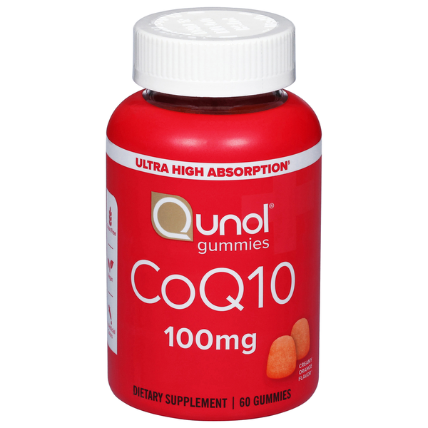 Vitamins & Supplements Qunol CoQ10, 100 mg, Gummies, Creamy Orange Flavor hero