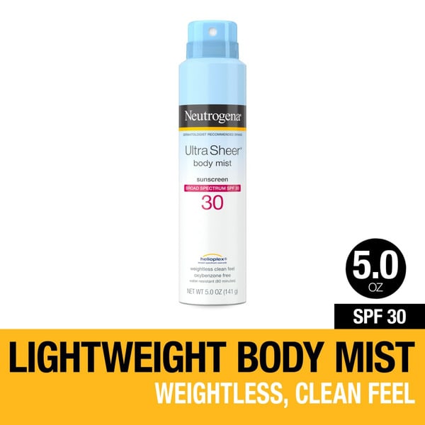 Body Lotions & Soap Neutrogena Ultra Sheer Lightweight Sunscreen Spray, SPF 30 hero