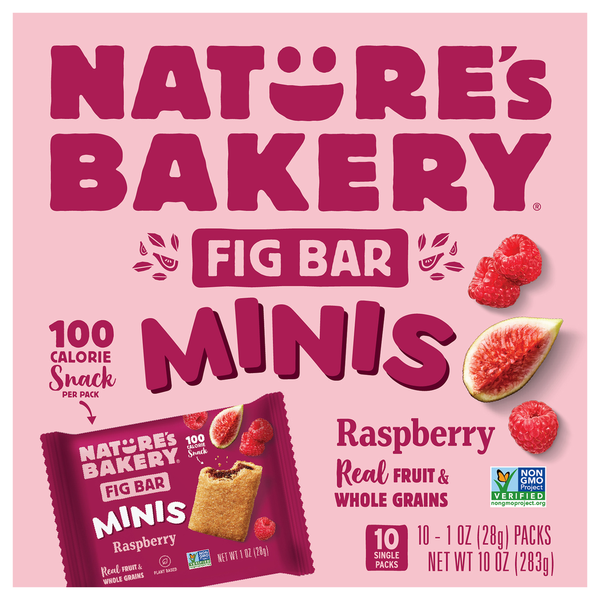 Nature's Bakery Fig Bar, Raspberry, Minis hero