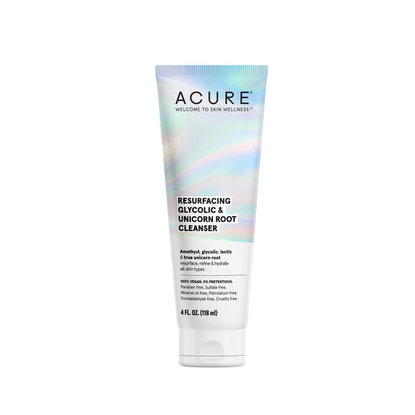 Facial Care ACURE Resurfacing Glycolic + Unicorn Root Cleanser hero