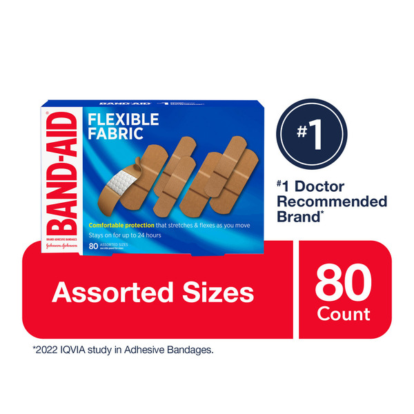 First Aid BAND-AID Flexible Fabric Bandages hero