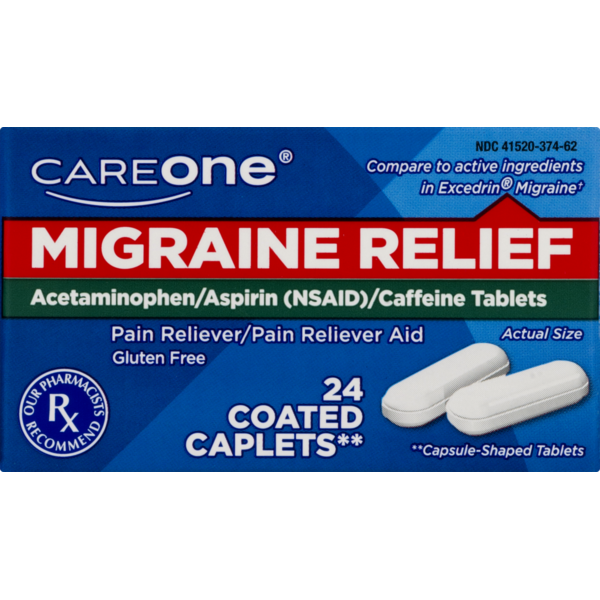 Muscles, Joints & Pain Relief CareOne Migraine Relief Caplets hero