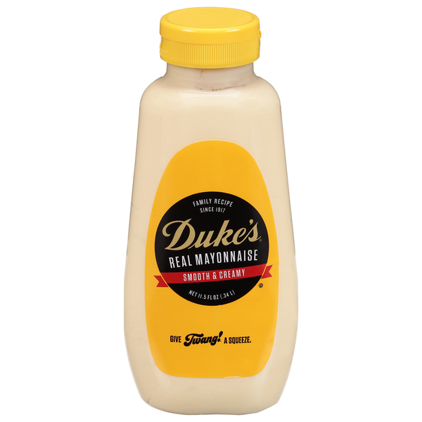 Condiments Duke's Mayonnaise, Real, Smooth & Creamy hero