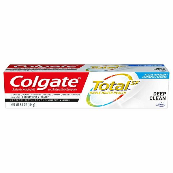 Oral Hygiene Colgate Total Deep Clean for Gums Toothpaste, Antigingivitis, Mint hero