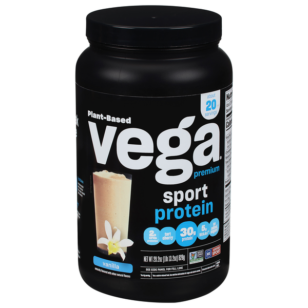 Protein & Meal Replacements Vega Drink Mix, Premium, Vanilla, Protein hero