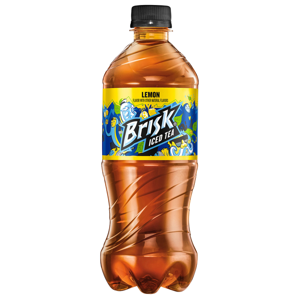 Juice & Nectars Brisk Iced Tea, Lemon hero