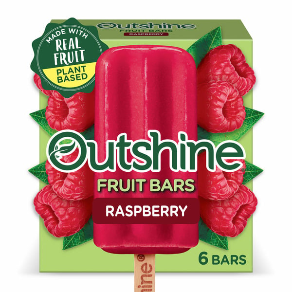 Ice Cream & Ice Outshine Raspberry Fruit Bars hero