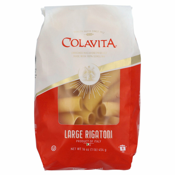 Dry Pasta Colavita Large Rigatoni Pasta hero