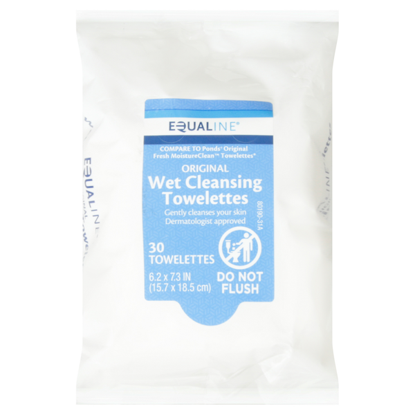 Facial Care Equaline Towelettes, Wet Cleansing, Original hero