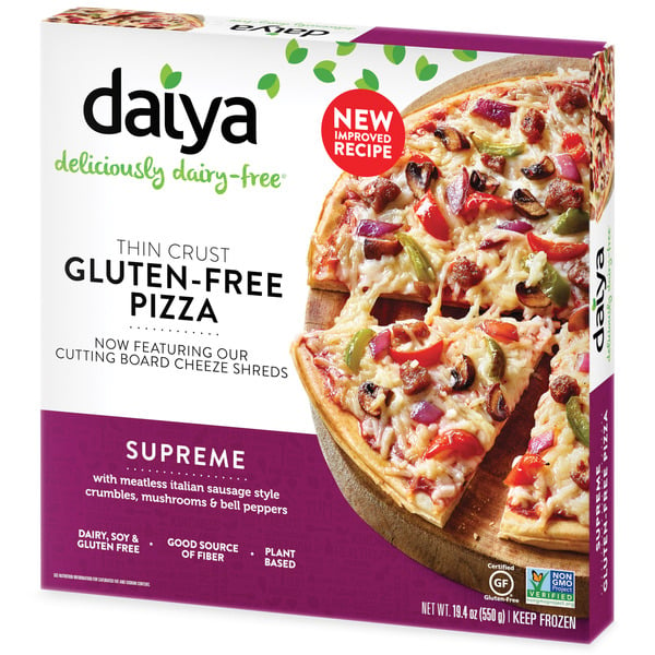 Frozen Vegan & Vegetarian Daiya Dairy Free Supreme Gluten Free Pizza hero