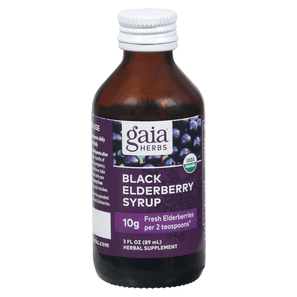 Gaia Herbs Black Elderberry Syrup hero