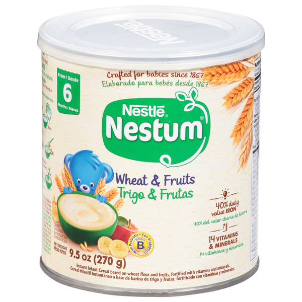 Baby Food & Formula Nestlé NESTUM Cereal, Instant, Infant, Wheat & Fruits hero