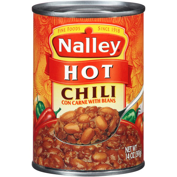 Canned Meals & Beans Nalley Hot Chili Con Carne With Beans hero