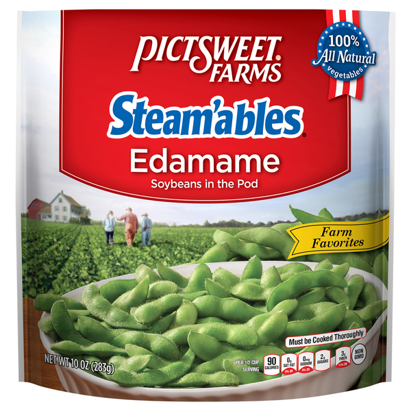 Frozen Produce Pictsweet Farms Steamables Farm Favorites Edamame hero