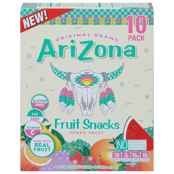 AriZona Fruit Snacks, Mixed Fruit, 10 Pack hero