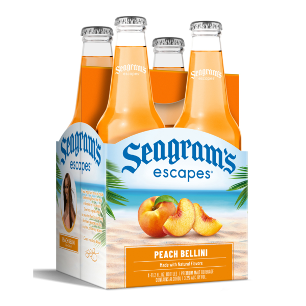 Malt Beverages Seagram's Escapes Peach Bellini hero