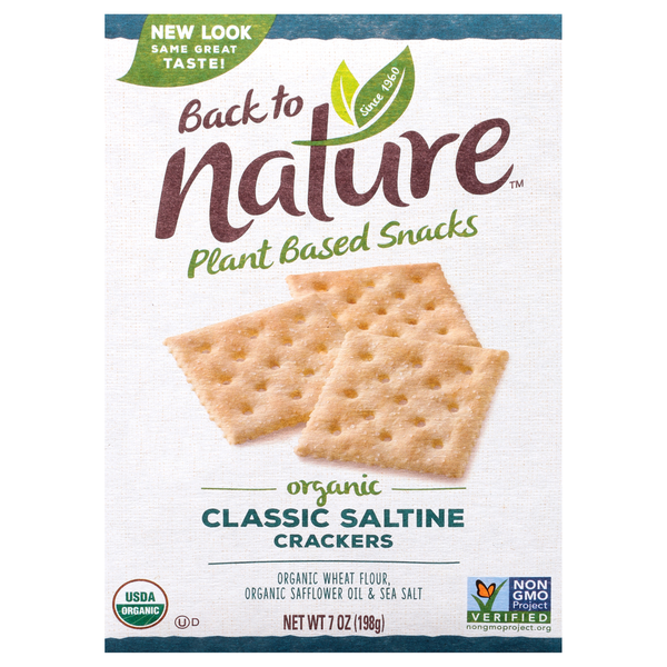 Crackers Back to Nature Crackers, Organic, Classic Saltine hero