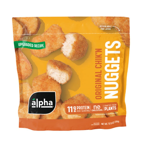 Frozen Vegan & Vegetarian Alpha Original Chik'n Nuggets hero