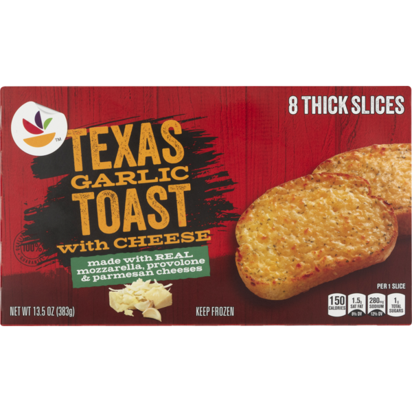 Frozen Breads & Doughs Store Brand Garlic Toast, with Cheese, Texas hero