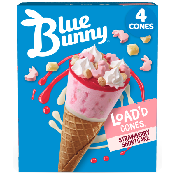 Ice Cream & Ice Blue Bunny Load'd Cones Strawberry Shortcake hero