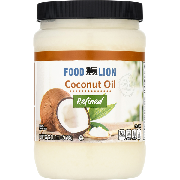 Oils & Vinegars Food Lion Refined Coconut Oil hero