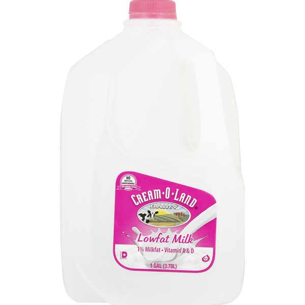 Milk Cream-O-Land Milk, Lowfat, 1% Milkfat hero