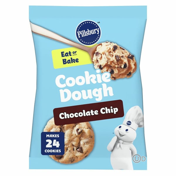 Cookies & Cakes Pillsbury Chocolate Chip Cookie Dough, Ready to Bake hero