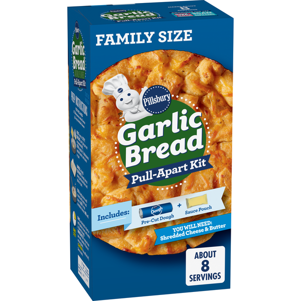 Bread Pillsbury Pull-Apart Kit, Garlic Bread Dough and Sauce hero